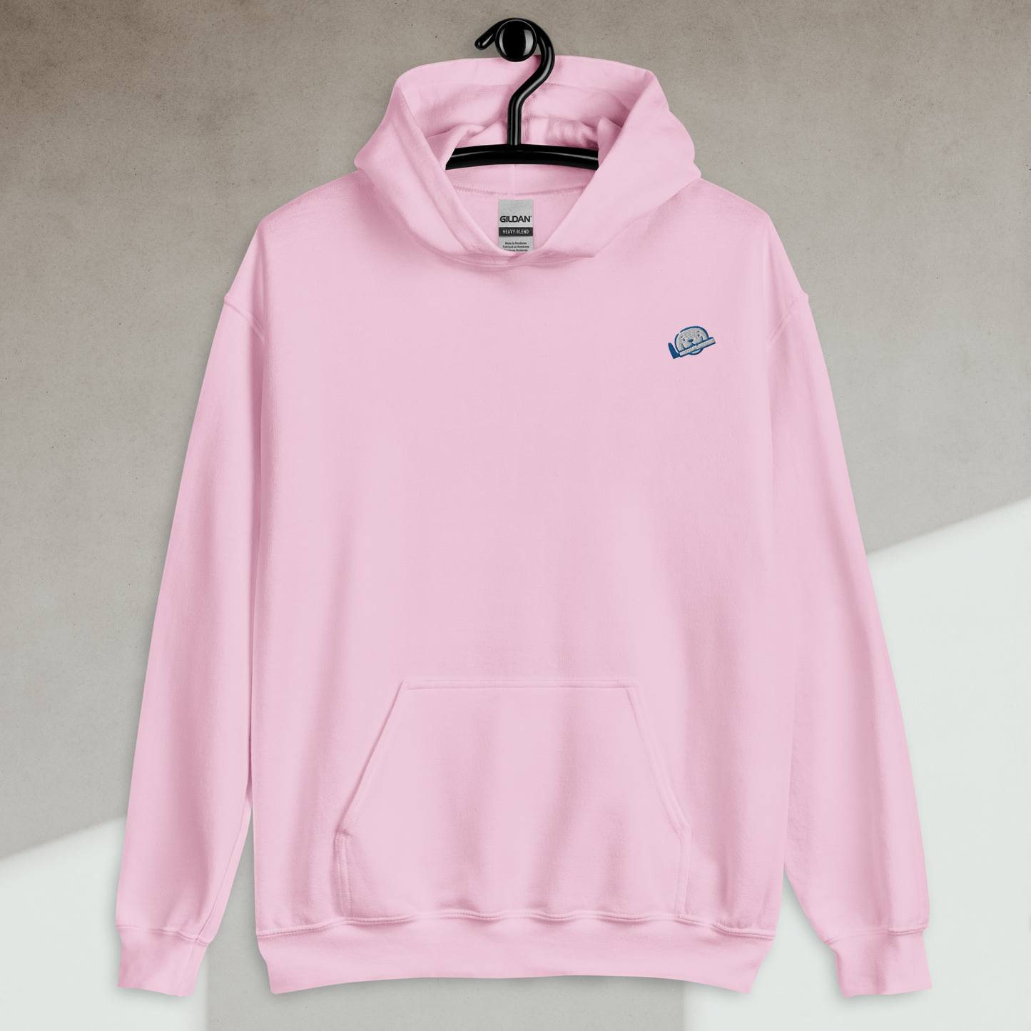 Hoodie color rosa claro